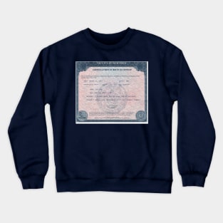 Birth Certificate of Hip Hop Crewneck Sweatshirt